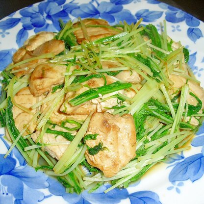 美味しいよ♪我が家の“メカジキと水菜の炒めもの”